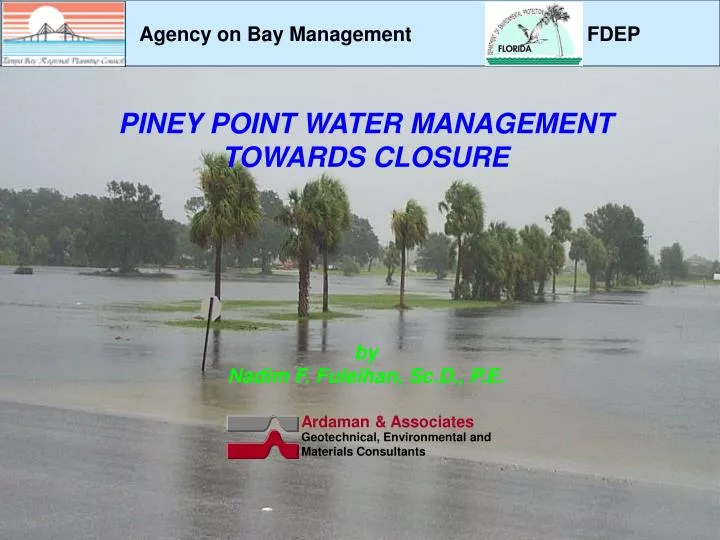 piney point water management towards closure