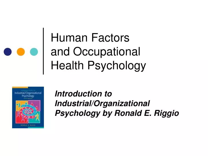 human factors psychology