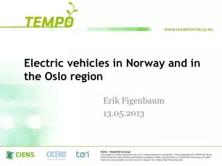 Electric vehicles in Norway and in the Oslo region