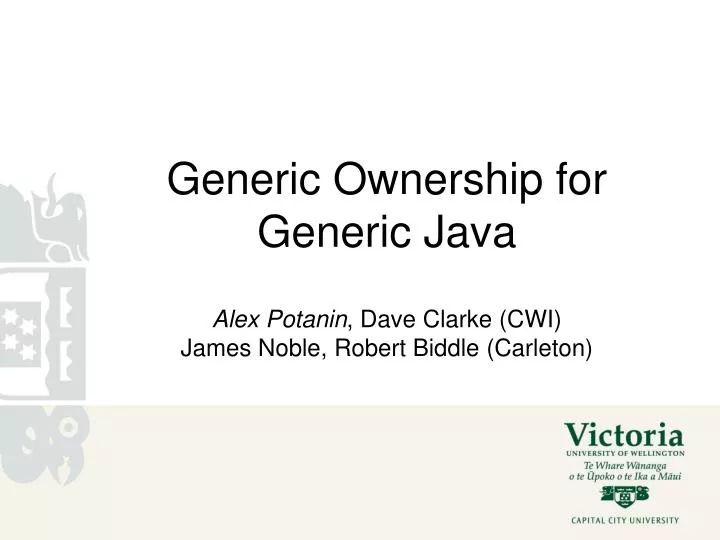 generic ownership for generic java