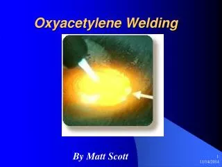 Oxyacetylene Welding