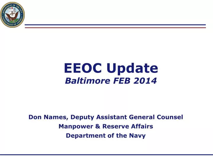 eeoc update baltimore feb 2014