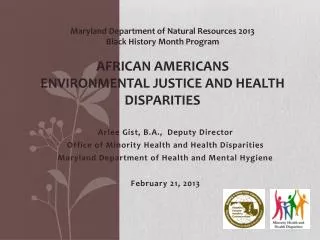 African Americans Environmental Justice and Health Disparities