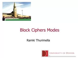Block Ciphers Modes