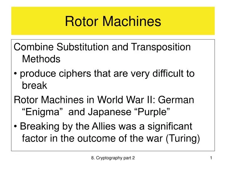 rotor machines