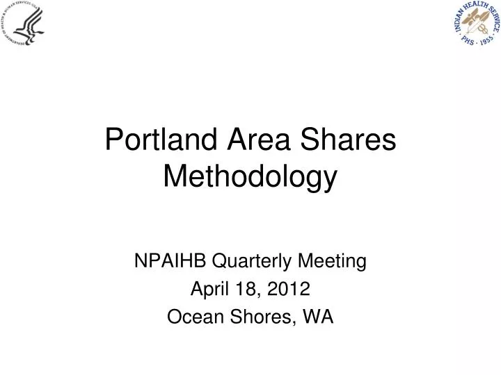 portland area shares methodology