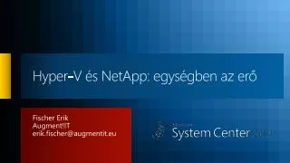 hyper v s netapp egys gben az er