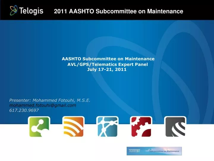 2011 aashto subcommittee on maintenance