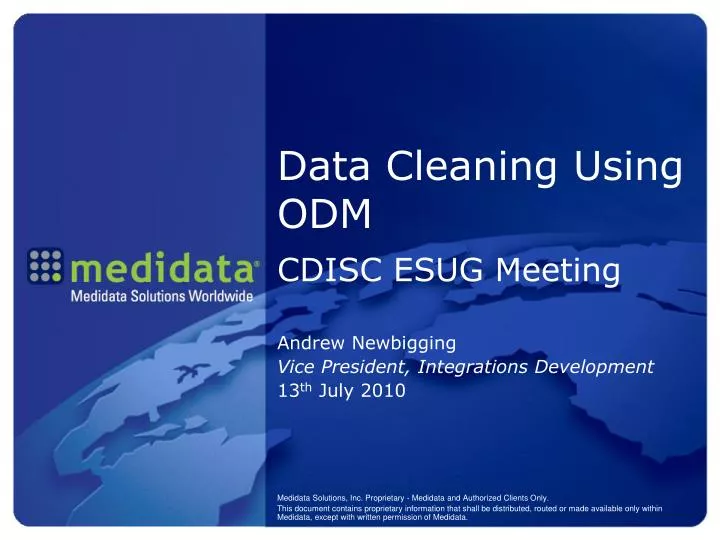 data cleaning using odm