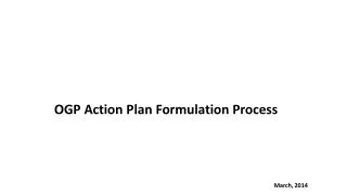 OGP Action Plan Formulation Process