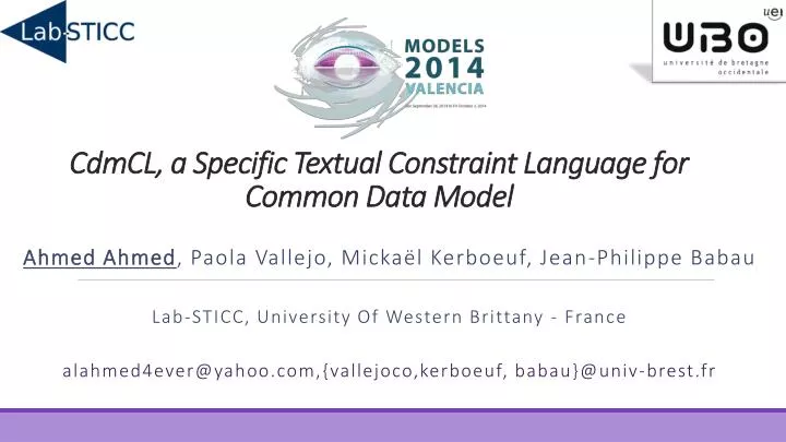 c dm cl a specific textual constraint language for common data model