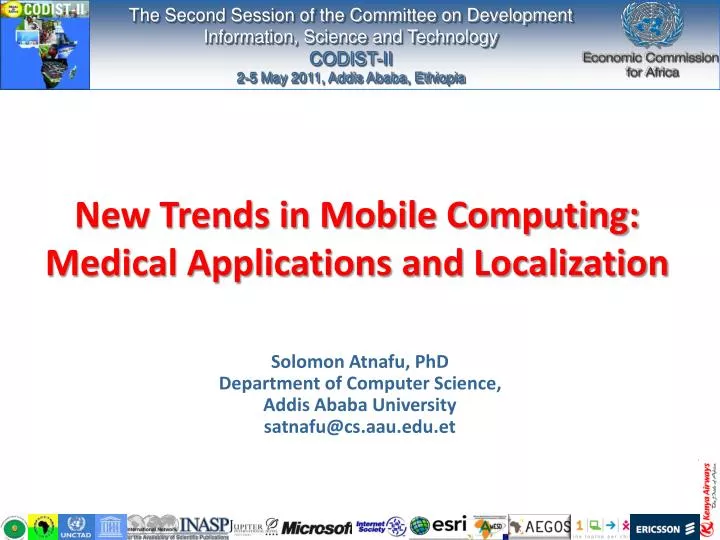 new trends in mobile computing medical applications and localization