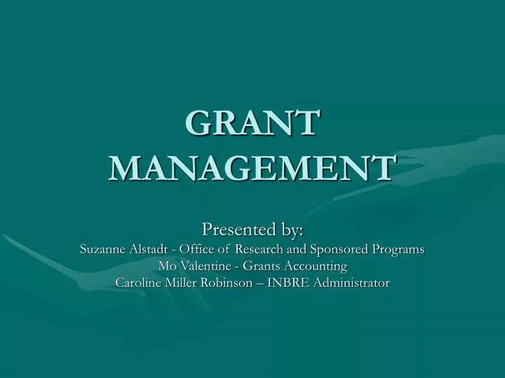 grant management