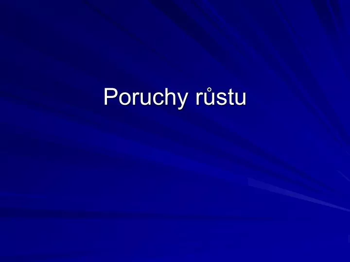 poruchy r stu