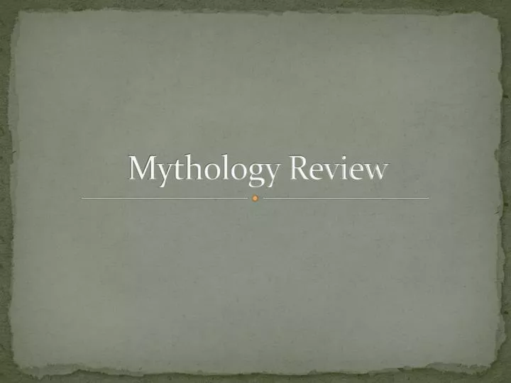 mythology review