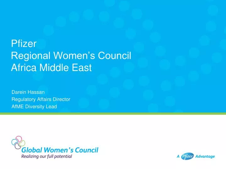 pfizer regional women s council africa middle east