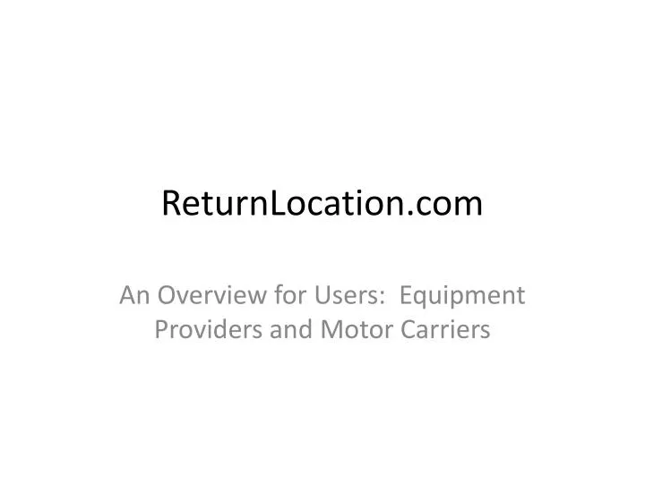 returnlocation com