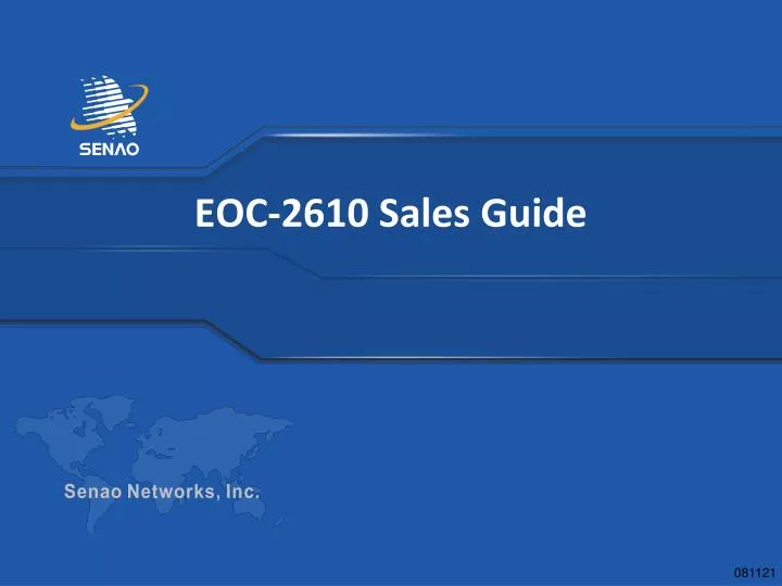 eoc 2610 sales guide