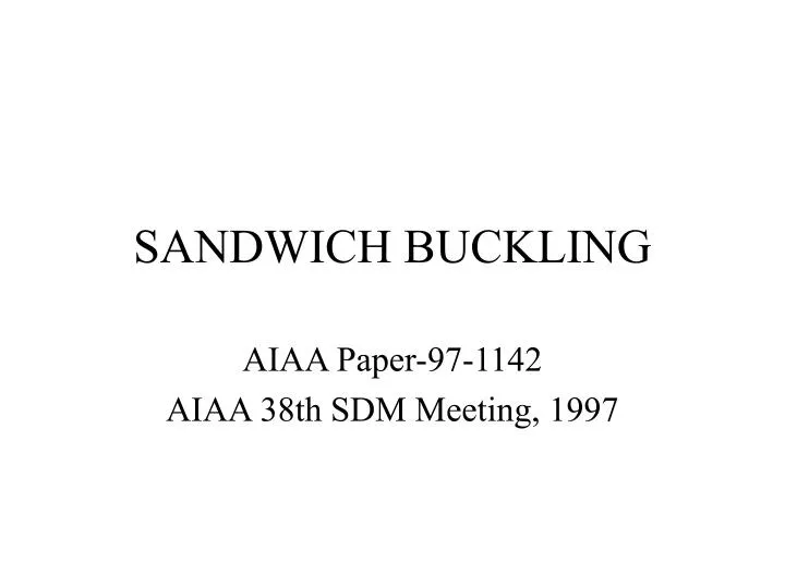 sandwich buckling