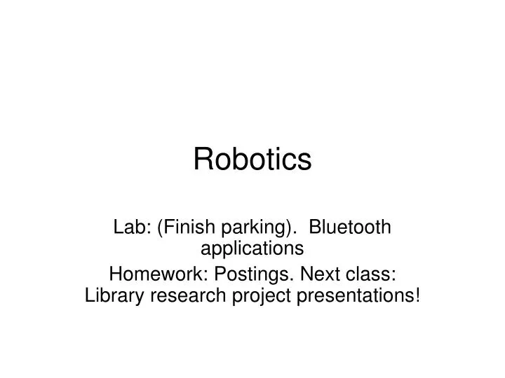 robotics