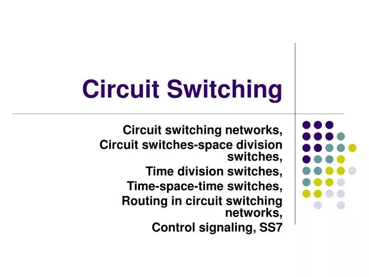 circuit switching