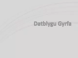 Datblygu Gyrfa
