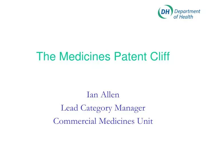the medicines patent cliff