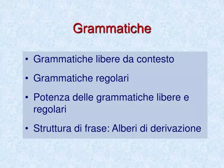 grammatiche