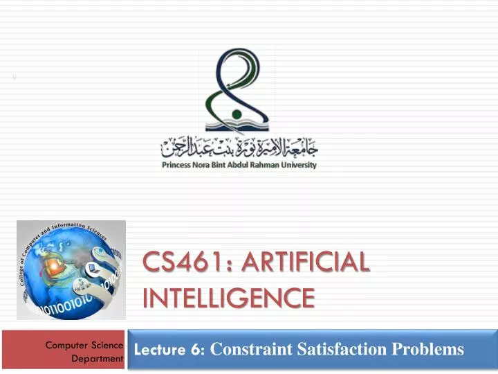 lecture 6 constraint satisfaction problems