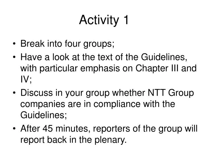 activity 1