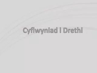 cyflwyniad i drethi
