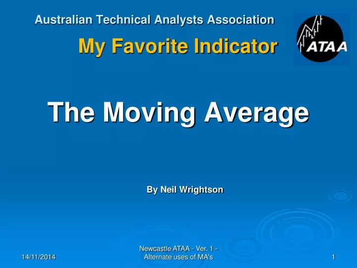 australian technical analysts association my favorite indicator