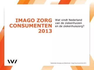 imago zorg consumenten 2013