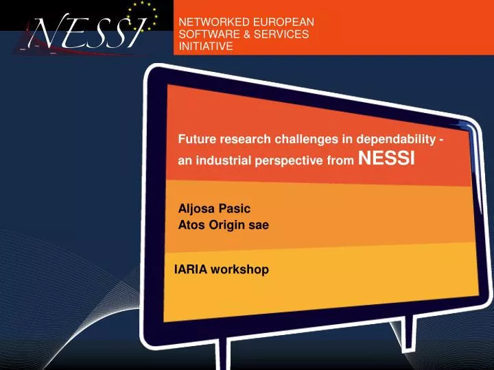 future research challenges in dependability an industrial perspective from nessi