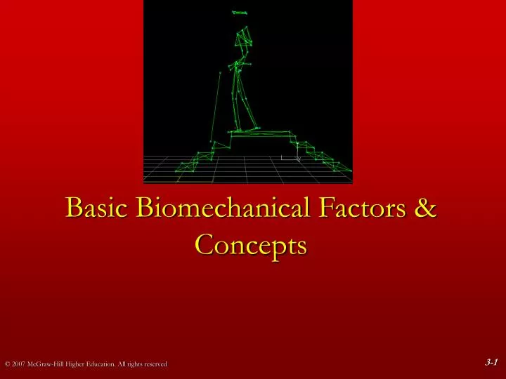basic biomechanical factors concepts