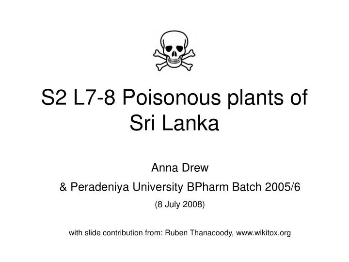 s2 l7 8 poisonous plants of sri lanka