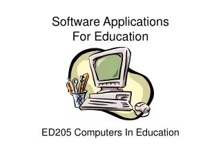 Software Applications For Education