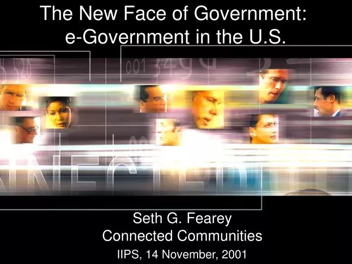 the new face of government e government in the u s