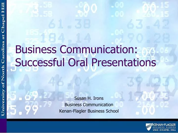 business communication successful oral presentations
