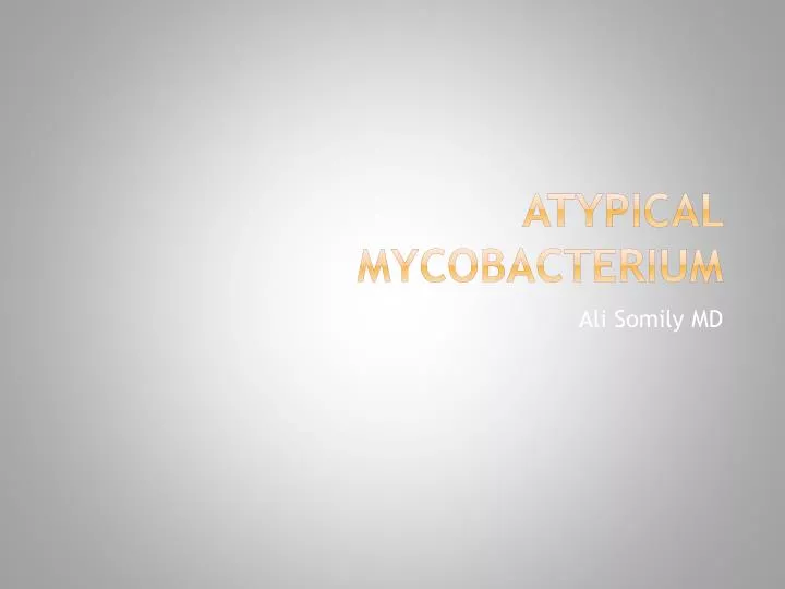 atypical mycobacterium