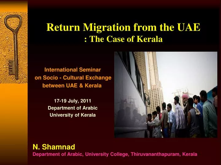 return migration from the uae the case of kerala