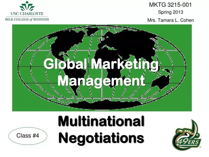 global marketing management multinational negotiations