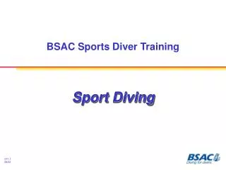 BSAC Sports Diver Training