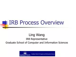 IRB Process Overview