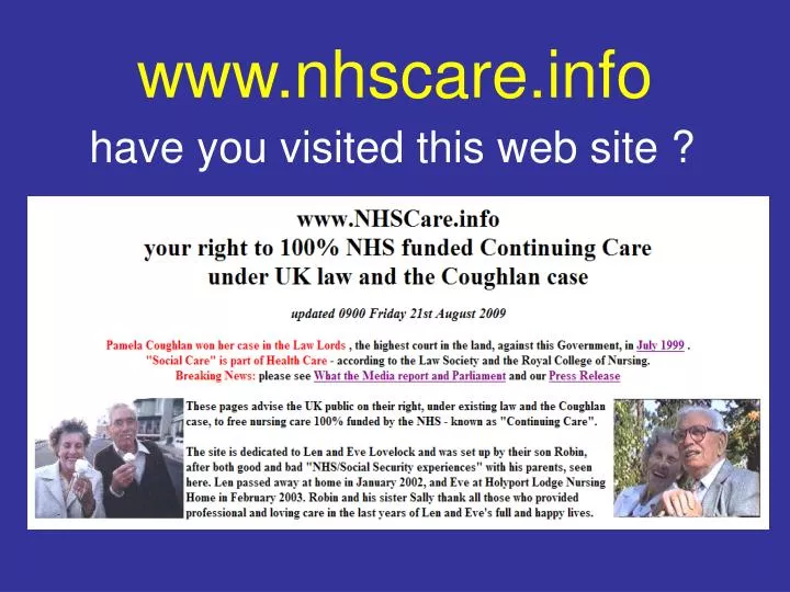 www nhscare info
