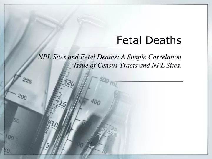 fetal deaths