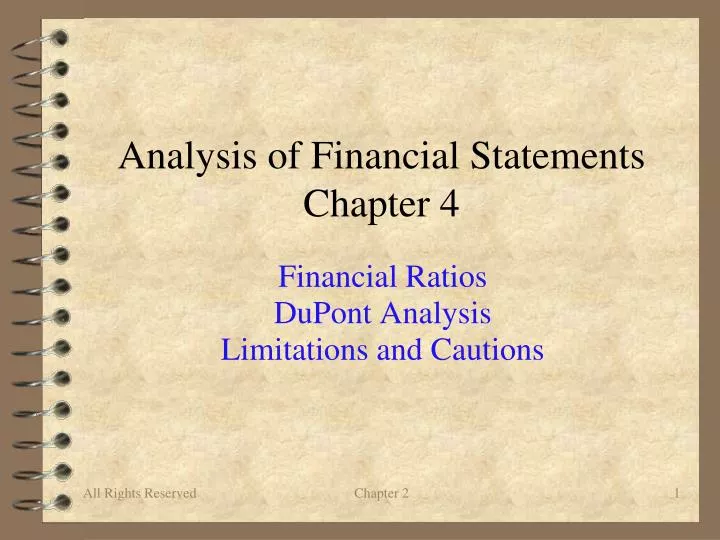analysis of financial statements chapter 4