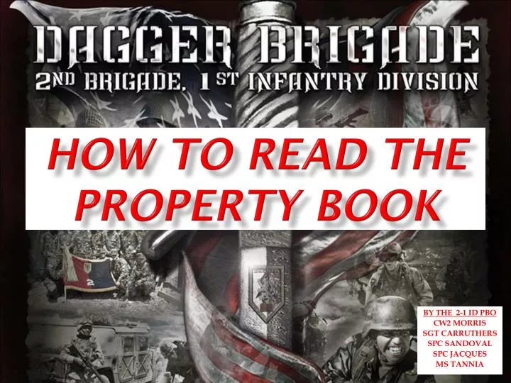 how to read the property book