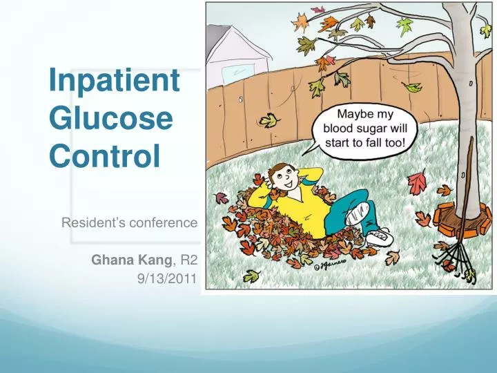 inpatient glucose control