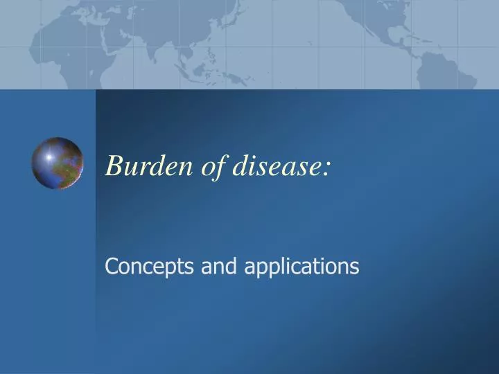 burden of disease